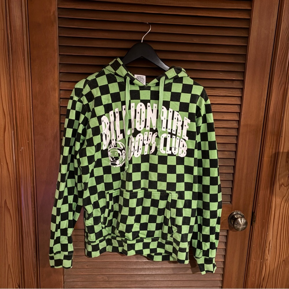 billionaire boys club checkered hoodie